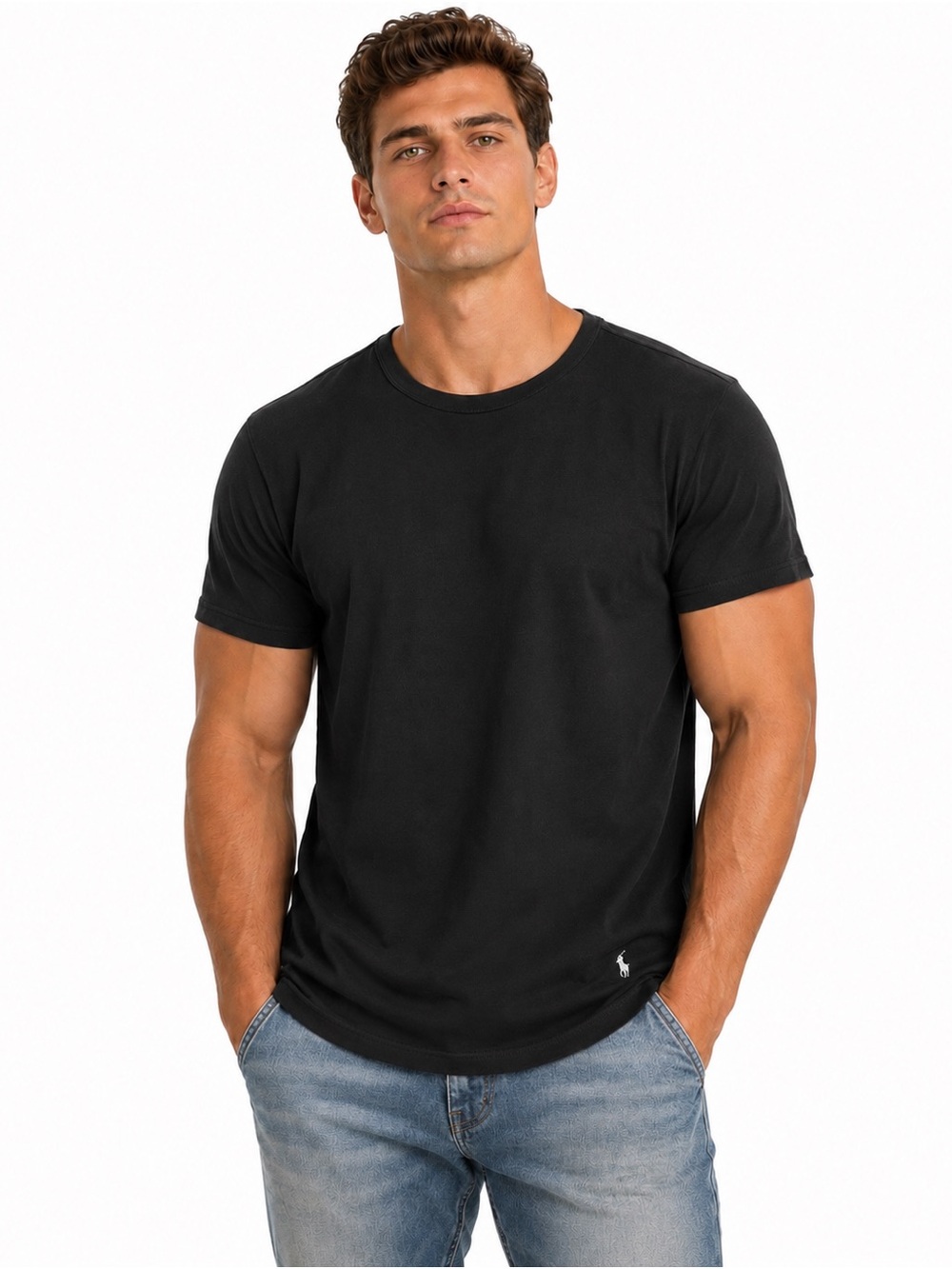 Ralph Lauren Polo Black Short-Sleeve Crewneck T-Shirt